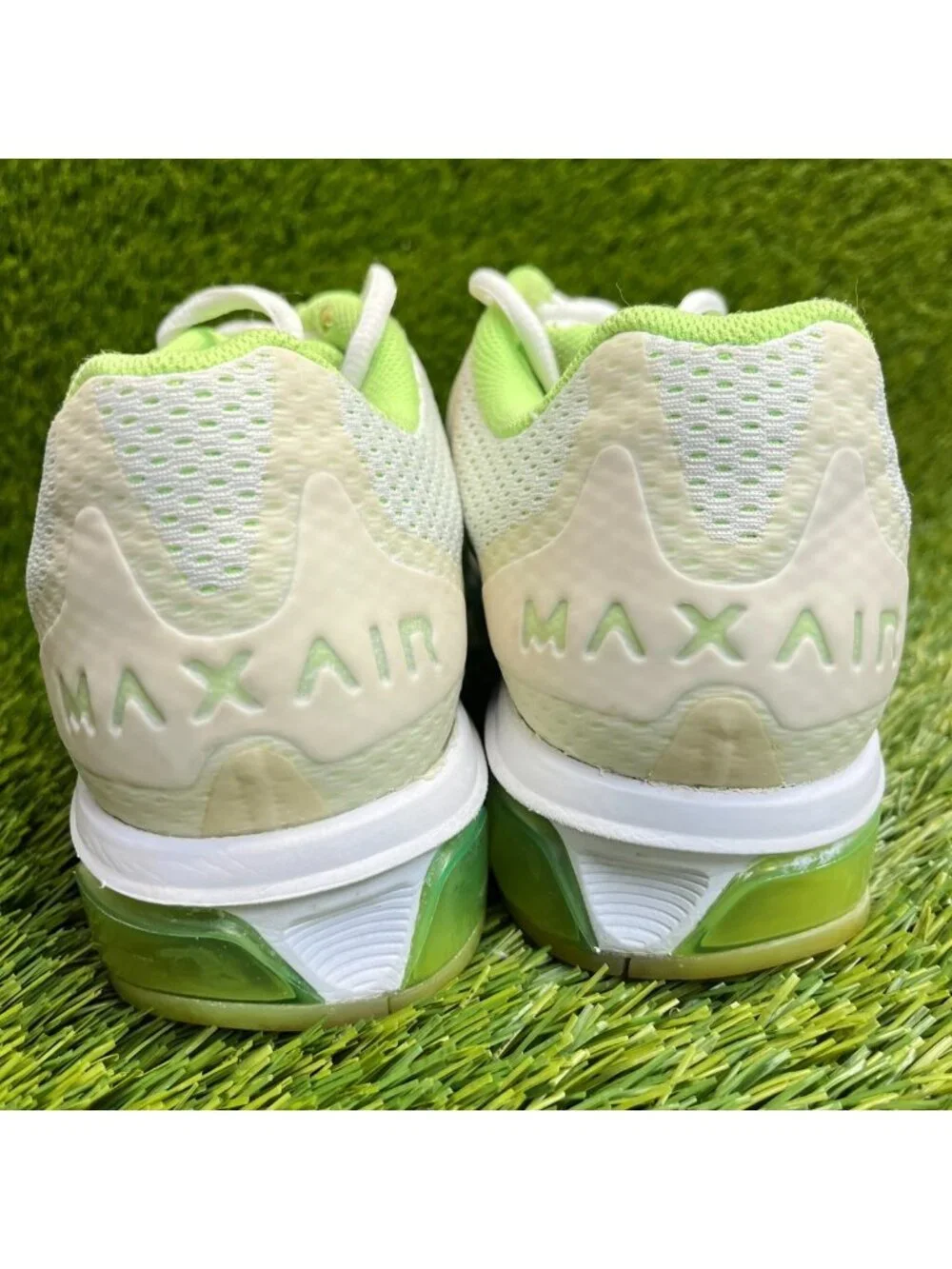 Nike Air Max Tailwind 7 Womens Size 10 White Green Black Running Shoes Sneakers